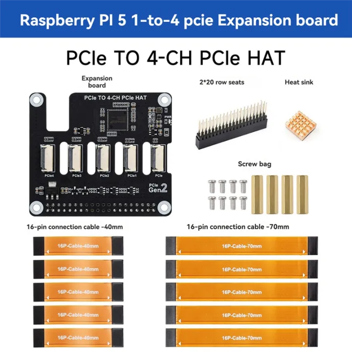 For%205%204-CH%20Board%20PCIe%20FFC%20Expansion%20Card%20PCIe%20to%20PCIe%20HAT%20Interface%20Supports%20Stacking%20Multiple%20PCIe%20HAT%20Modules%20-%20Image%203