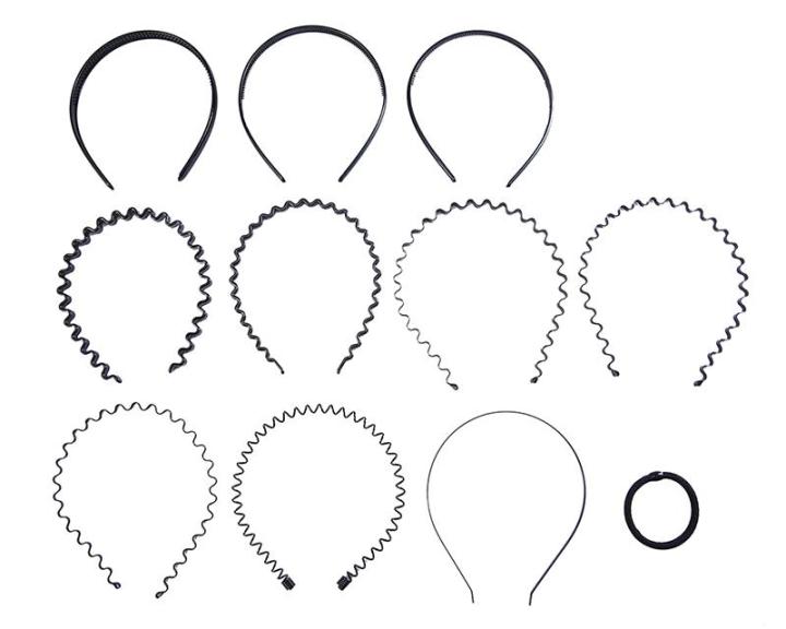 10pcs%20Unisex%20Metal,%20Plastic%20Hoop%20Hair%20Band%20Girl%20Men%60s%20Head%20Band%20Accessory%20-%20Image%205