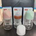 Noain Newborn Borosilicate Glass Bottle 160ml Baby Wide-caliber Bottle Anti-flatulence and Anti-choking -1pcs.