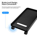 ORICO CPB2 Computer Tower Stand Mobile CPU Holder Desktop ATX-Case with 2 Locking Wheels and 2 Caster Wheels With Three Baffle Breacket for Gaming PC Case. 