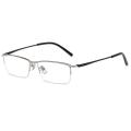 Unisex Metal Half Frame Minus Glasses Vintage Retro Men's Business Myopia Eyeglasses Finished Optical Near Sight Eyewear Diopter. 