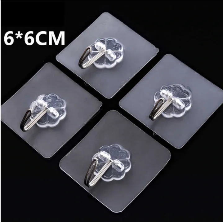 5PCS%20Strong%20Transparent%20Suction%20Cup%20Sucker%20Wall%20Hooks%20Hanger%20for%20Kitchen%20Bathroom%206*6cm%20Wall%20Hooks%20-%20Image%202