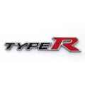 3D TYPE-R Grille Emblem Stickers- Black. 