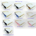 Custom Women Men New Wood Grain Color Buffalo Horn Shape Fashion Small Square Sun Shades Glasses Trendy Rimless Sunglasses 2021.