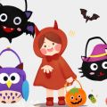 Props Festival For Children Kids Ornament DIY Material Cartoon Gift Basket Halloween Candy Bag Halloween Decoration Storage Bucket. 
