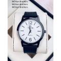 TITEL New Best Silicon Analog Watch for Men&BOY Black Dial White - Watch. 