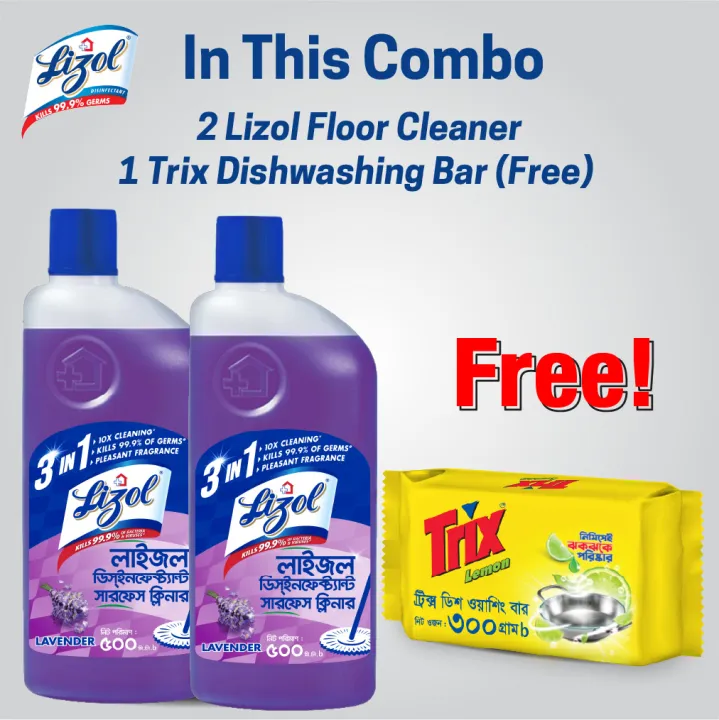 (Buy%202%20Get%201%20Free)%20Lizol%20Disinfectant%20Floor%20&%20Surface%20Cleaner%202%20X%20500ml%20Lavender%20+%20Trix%20Lemon%20Dishwash%20Bar%20300g%20Free%20-%20Image%203