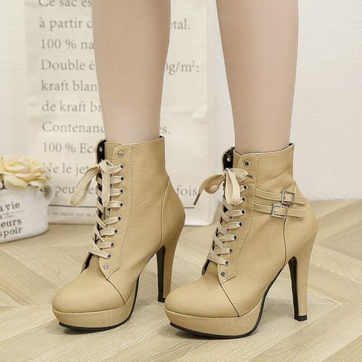 Plus%20Size%20Ankle%20Boots%20Women%20Platform%20High%20Heels%20Female%20Lace%20up%20Women's%20Shoes%20Buckle%20Woman%20Short%20Boot%20Ladies%20Footwear%20-%20Image%202