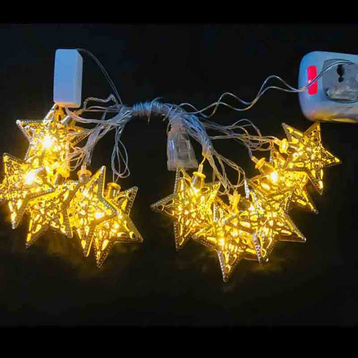For Golden LED Steel Case Star design fairy light Collection