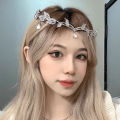 Fashionable Elf Crown Elegant Hair Band Rhinestone Wedding Tiara for Women Princess/Party Hair Accessories. 