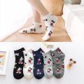 Korea Style women Socks Cartoon animal mouse Socks Supre Cute Kawaii short socks cotton funny socks girl boat socks.