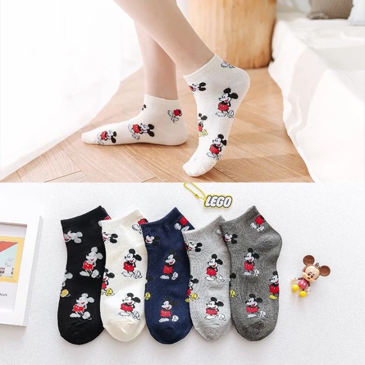 Korea Style women Socks Cartoon animal mouse Socks Supre Cute Kawaii short socks cotton funny socks girl boat socks