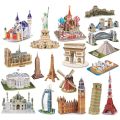 Halloween 40 Style World Famous Architecture Building 3D Puzzle Model Construction 3D Jigsaw Puzzle Toys For Kids Christmas GiftDolls Accessories. 