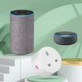 1 Piece Tuya Zigbee Smart Socket Home Powers Monitor Powers Outlet 16A Smart Life Voice Control Alexa Timing DIY UK Plug. 