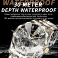 Luxury Men Watch High Quality Waterproof Luminous Men's Wristwatch Date Week Man Watches Quartz Clocks. 