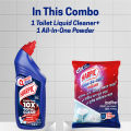Harpic Liquid Toilet Cleaner 750ml and Bathroom Cleaning Powder 400gm Combo. 
