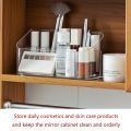Clear Makeup Organizer for Vanity Cosmetics Display Cases Storage Box for Bathroom Counter Dresser Brushes Lipsticks Y5GB. 