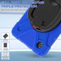 Silicone Hybrid PC Tablet Case with Holder & Shoulder Strap For Samsung Galaxy Tab A9.