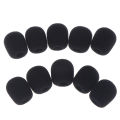 10pcs Practical Small Black Microphone Headset Windscreen Sponge Foam Mic Cover Fullhouse.