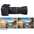 Canon Et 60 Lens Hood For Canon Ef 75-300Mm F/4.0-5.6, Canon Ef-S 55-250Mm Is Ii F/4-5.6 Dslr Lens. 