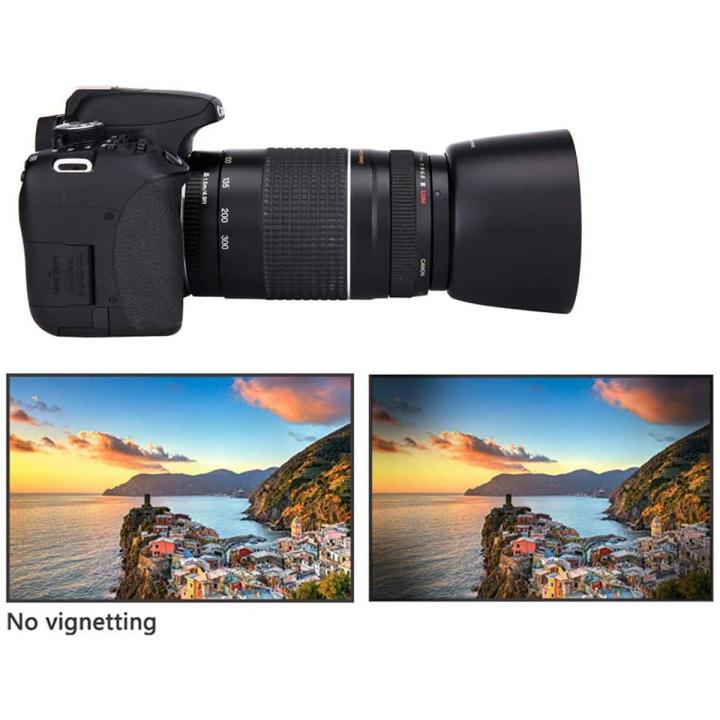 Canon%20Et%2060%20Lens%20Hood%20For%20Canon%20Ef%2075-300Mm%20F/4.0-5.6,%20Canon%20Ef-S%2055-250Mm%20Is%20Ii%20F/4-5.6%20Dslr%20Lens%20-%20Image%202