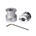 【YIYANGMAOYI111】3D Printer GT2 Timing Pulley 16 20 36 Teeth Aluminum Bore 5MM 8MM Width 6MM Gear 2GT Timing Synchronous Belt Wheel. 