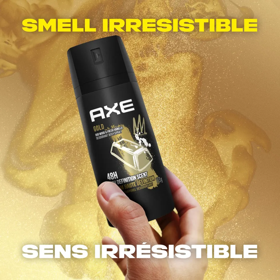 Fresh Vanilla Axe Gold Oud Wood And Dark Vanilla Deodorant Oud