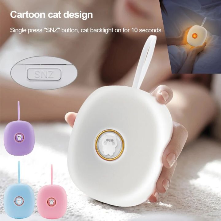 Powerful Wake Up Alarm Clock Snooze Strong Wake Artifact 2 Vibrating Modes Multifunctional for Hearing-impaired Deaf