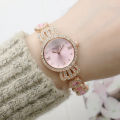 Luxury Fashion Stainless Steel Imported Wuartz Movement Ladies Wristwatch For Women.