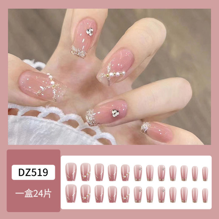 24%20Pcs%20artificial%20Fake%20Nails%20Box%20For%20Women%20added%20with%20Liquid%20Glue%20-%20Image%203