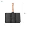 Egg Frying Handle Pancake Pan for Cooking Vegetable Breakfast.
