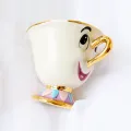 MUZITY Ceramic Milk Mug with Breakfast Plate Porcelain MarbleTea Mug and Saucer One Person Set. 