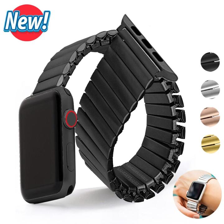 For Apple Watch Strap Stainless Steel Elastic Bracelet for Apple Watch Series 5 Band 40mm 44mm Iwatch Band 42mm 38mm Wristband