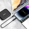 Hoco U114 Multi Functional Fast Charging Data Cable Set Type C to Type C 60W 3A with Portable Storage Mobile Holder. 
