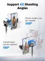 Selfie Stick Tripod for iPhone 15 14 13 12 Pro Max Plus Samsung GoPro Lightweight With Wireless Bluetooth Remote Tripod Stand. 