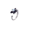1/2Pcs Fashion Color Blocking Star Rings Imitation Opal Stone Ring Y2k Girls Women Personality Punk Ring Trendy Jewelry Gifts. 