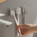 Toothbrush Holder Wall Mounted Dust Covered Bathroom Toothbrush Storage Organizer White Toothbrush Hanger Rack Creek. 
