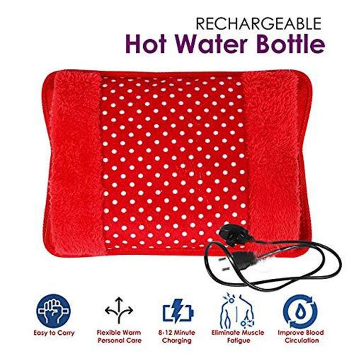Original Electric Hot Water Bags Electric Heating Gel Pad-Heat Pouch Hot Water Bottle Hand Warmer With Pocket