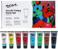 Mont Marte Signature Acrylic Paint Set –8 Colors x 75ml Tubes. 