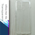 For Infinix Hot 10s - Premium Silicone Case Crystal Clear Soft TPU Ultra-Thin Transparent Flexible Protective Mobile Phone Back Cover.