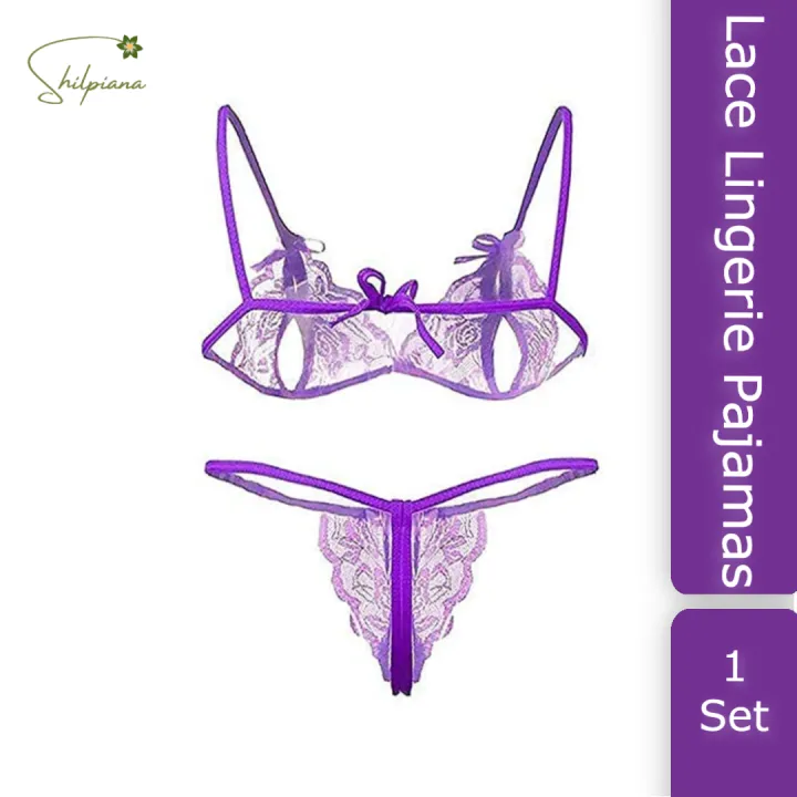 Sexy%20Lingerie%20Pajamas%20Lace%20Bikini%20Set%20for%20Women%20Ladies%20&%20Girls%20From%20Shilpiana%20(Purple%20-%20Free%20Size)%20-%20Image%203