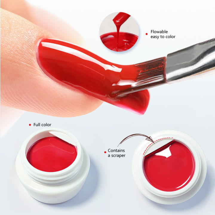 CHUNSHU%206pcs/kit%20Painting%20Gel%20Nail%20Gel%20Polish%20Professional%205ml%20Nail%20Paint%20Color%20Gel%20Polish%20For%20Nails%20Art%20Soak%20Off%20UV%20LED%20Varnish%20-%20Image%202