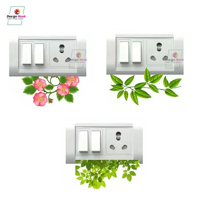 9%20piece%20Transparent%20Flower%20&%20Nature%20Switch%20Board%20Sticker%20%7C%20Clear%20Vinyl%20Wall%20Sticker%20%7C%20Pack%20of%209%20-%20Image%204