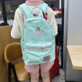 Sanrio Hello Kitty Backpack Anime Men Women Kawaii Cartoon Cute Light High Capacity High Quality Nylon Travel Student Bag.