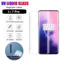 For One Plus 7 Pro Curved Full Liquid Glue UV Tempered Glass Screen Protector. 