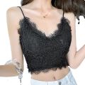 2021 Wenwen Same Style Western Style Lace Bottoming Camisole Women's Outer Wear Spring New Girl Underwear That Makes Your Back More Beautiful Underwear. 