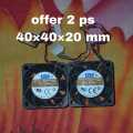 2 ps 12V High Speed Fan AVC 4020 12V 0.50A 15000RPM 4 Wire Server Cooling Fan Dual Ball Bearing 40mm Fan 5cm Server Power Airflow 40x40x20mm Large Wind Speed Server Mini Axial Cooling Fan 12V Fan For Computer Server. 
