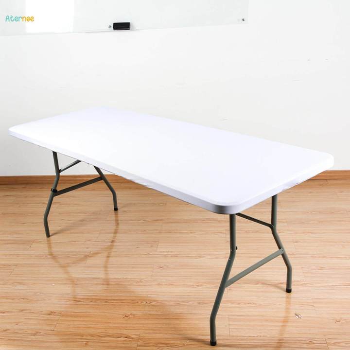 Stretch Fabric Table Top Cap Cover Table Cloth for Banquet Picnic Wedding