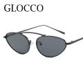 Small Frame Vintage Cat Eye Sunglasses Women 2024 Luxury Brand Designer Fashion Eyewear Retro Metal Trendy Female Sun Glasses. 