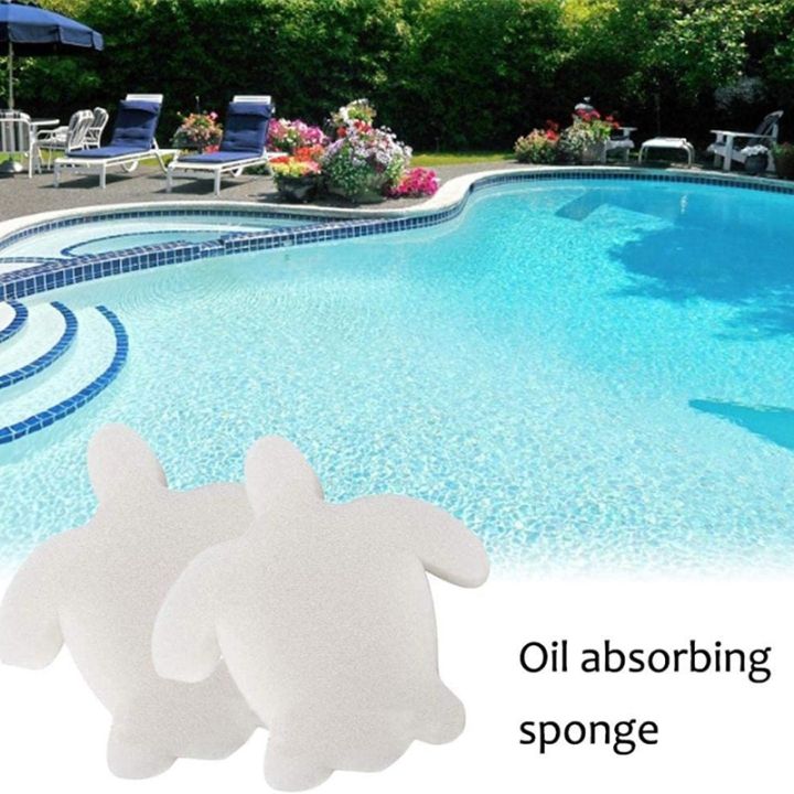 50Pcs%20White%20Floating%20Spa%20Sponge%20Turtle%20Oil%20Absorbing%20Hot%20Tub%20Skimmer%20Scum%20Absorber%20Cleaners%20for%20Swimming%20Pool%20-%20Image%208